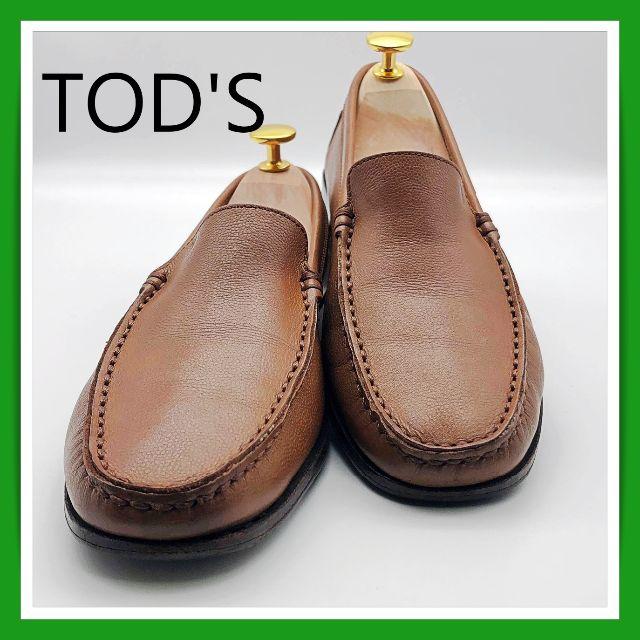 A252 TOD'S トッズ ローファー 36.5 茶 革靴 レディース39SのA252TOD