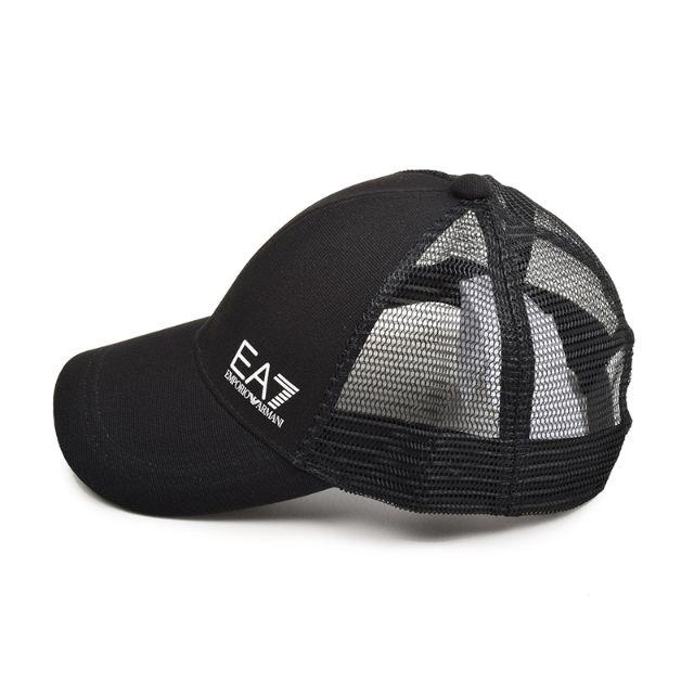 Emporio Armani(エンポリオアルマーニ)のEA7 エンポリオ アルマーニ ブラックスナップキャップ 帽子 メンズの帽子(キャップ)の商品写真