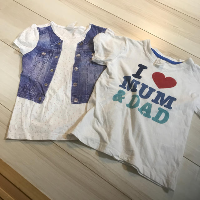 H&H(エイチアンドエイチ)のH&M Tシャツ 80-90 キッズ/ベビー/マタニティのキッズ服女の子用(90cm~)(Tシャツ/カットソー)の商品写真