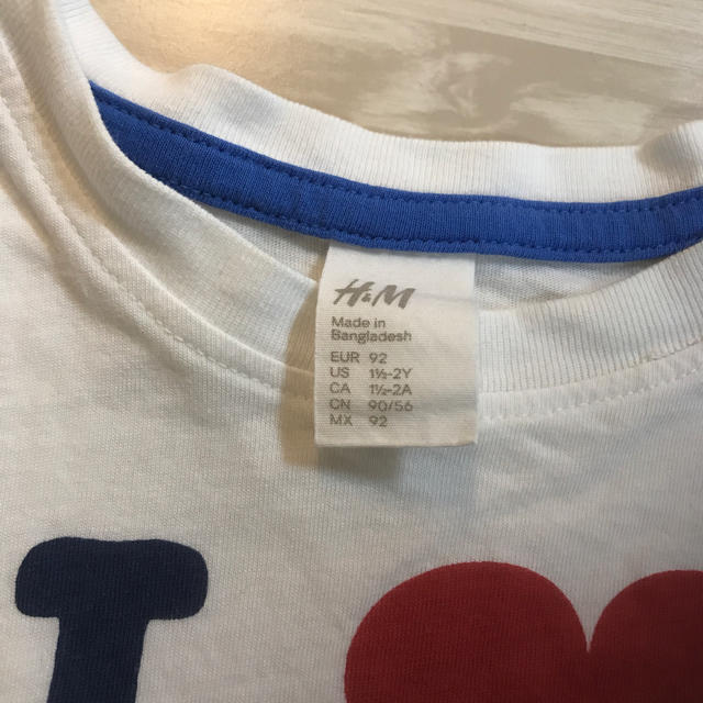 H&H(エイチアンドエイチ)のH&M Tシャツ 80-90 キッズ/ベビー/マタニティのキッズ服女の子用(90cm~)(Tシャツ/カットソー)の商品写真