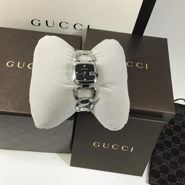 Gucci(グッチ)のGUCCI レディース クオーツ腕時計 125.5 3Pダイヤ グッチ 稼動中 レディースのファッション小物(腕時計)の商品写真