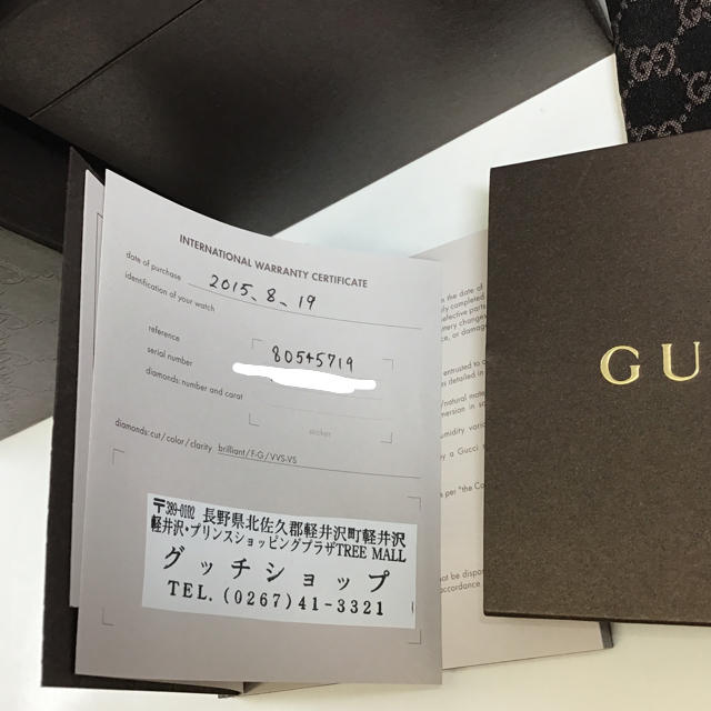 Gucci(グッチ)のGUCCI レディース クオーツ腕時計 125.5 3Pダイヤ グッチ 稼動中 レディースのファッション小物(腕時計)の商品写真