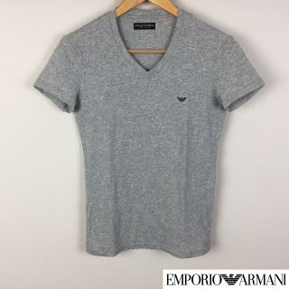 エンポリオアルマーニ(Emporio Armani)の美品 エンポリオアルマーニ 半袖Tシャツ グレー サイズS(Tシャツ/カットソー(半袖/袖なし))