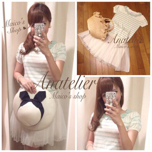 anatelier(アナトリエ)のanatelier♡リボンいっぱいニット レディースのトップス(ニット/セーター)の商品写真