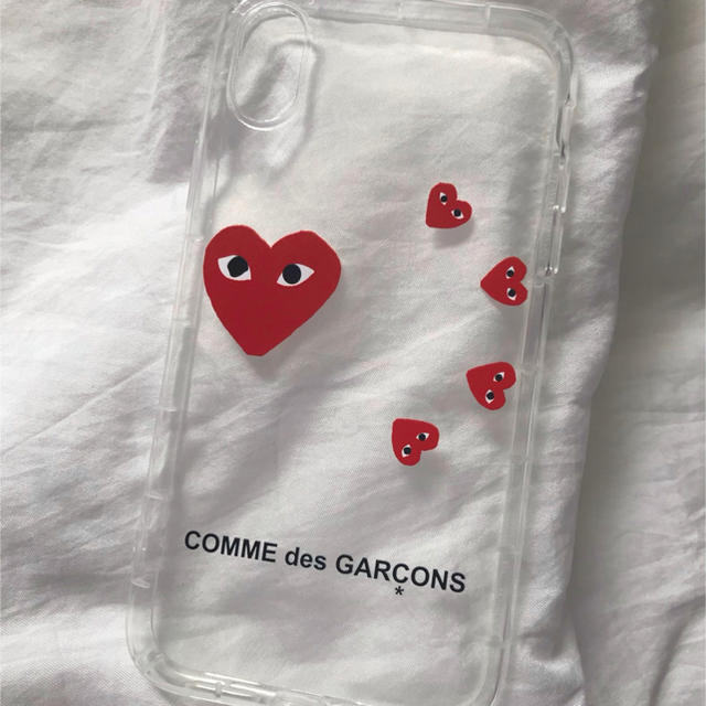 COMME des GARCONS(コムデギャルソン)のギャルソン ♡ iphoneケース X/XS シンプル ハート クリア スマホ/家電/カメラのスマホアクセサリー(iPhoneケース)の商品写真