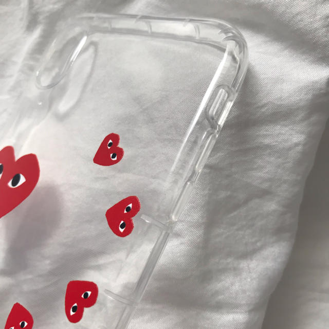 COMME des GARCONS(コムデギャルソン)のギャルソン ♡ iphoneケース X/XS シンプル ハート クリア スマホ/家電/カメラのスマホアクセサリー(iPhoneケース)の商品写真