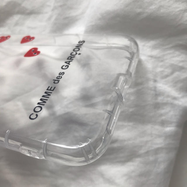 COMME des GARCONS(コムデギャルソン)のギャルソン ♡ iphoneケース X/XS シンプル ハート クリア スマホ/家電/カメラのスマホアクセサリー(iPhoneケース)の商品写真