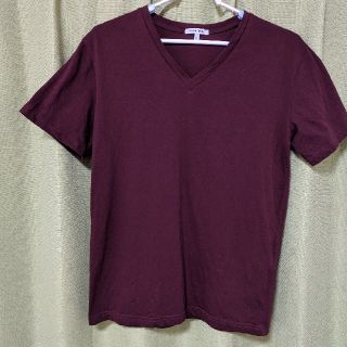 グローバルワーク(GLOBAL WORK)のGLOBAL　WORK　無地VネックTシャツ　Lサイズ(Tシャツ(半袖/袖なし))