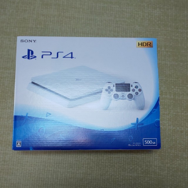 PlayStation4(プレイステーション4)のPS4 グレイシャー・ホワイト 500GB CUH-2100A エンタメ/ホビーのゲームソフト/ゲーム機本体(家庭用ゲーム機本体)の商品写真