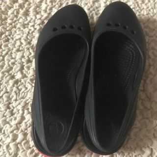 クロックス(crocs)のクロックス  イージートーン  ブラック×ピンク(サンダル)