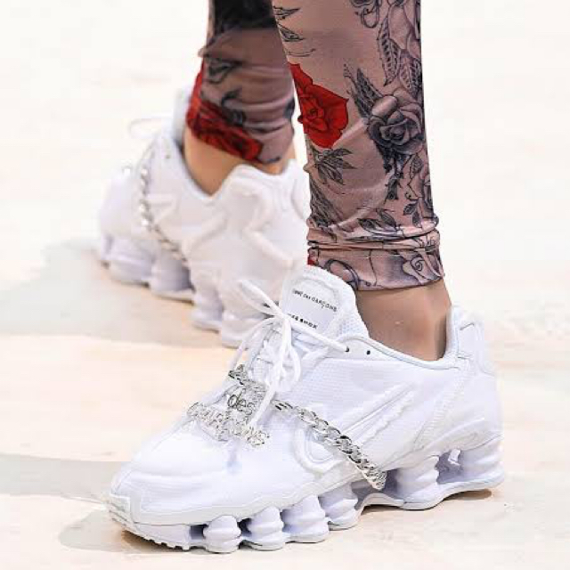 23.5cm Comme des Garçons × Nike Shox TL靴/シューズ