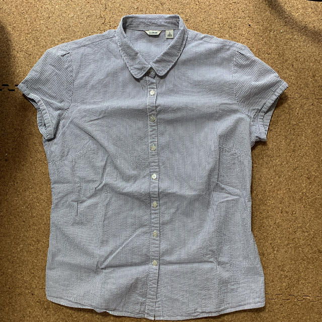 L.L.Bean(エルエルビーン)のエルエルビーン  ストライプシャツ   レディースのトップス(シャツ/ブラウス(半袖/袖なし))の商品写真