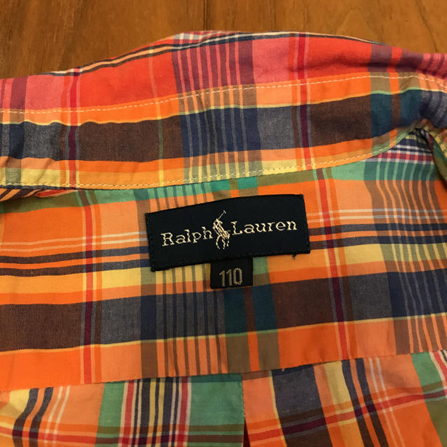 Ralph Lauren(ラルフローレン)のラルフローレン 半袖シャツ チェックシャツ 110 キッズ/ベビー/マタニティのキッズ服男の子用(90cm~)(ブラウス)の商品写真