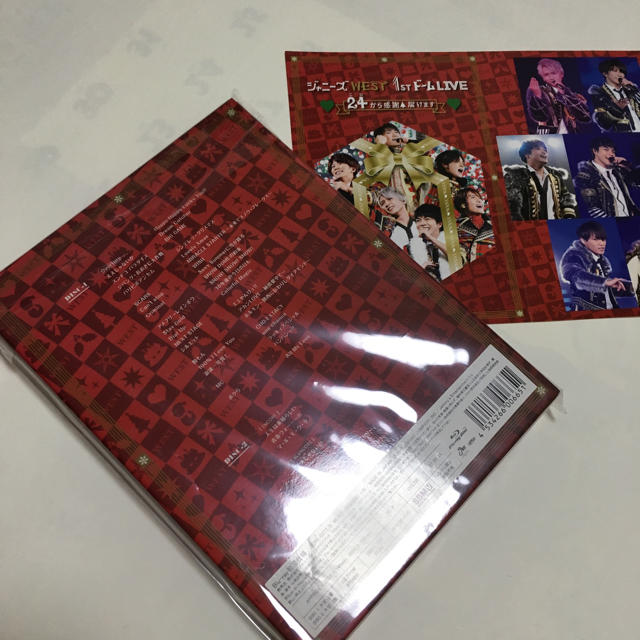 ジャニーズWEST(ジャニーズウエスト)のジャニーズWEST 24から感謝届けます 1stドームLIVE Blu-Ray エンタメ/ホビーのDVD/ブルーレイ(ミュージック)の商品写真