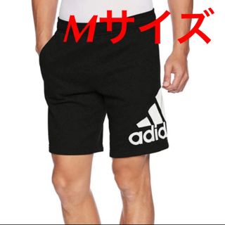 アディダス(adidas)の新品！ アディダス スウェット ハーフパンツ ビッグロゴ Mサイズ ブラック(ショートパンツ)