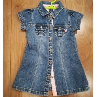 ベビーギャップ(babyGAP)の【最終値下げ】baby GAP　デニムワンピース　90(ワンピース)