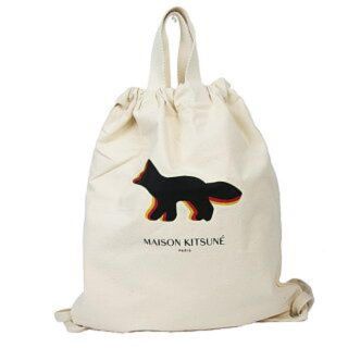 メゾンキツネ(MAISON KITSUNE')のメゾンキツネ トートバッグ BU05101AT1009 QUADRI FOX E(トートバッグ)