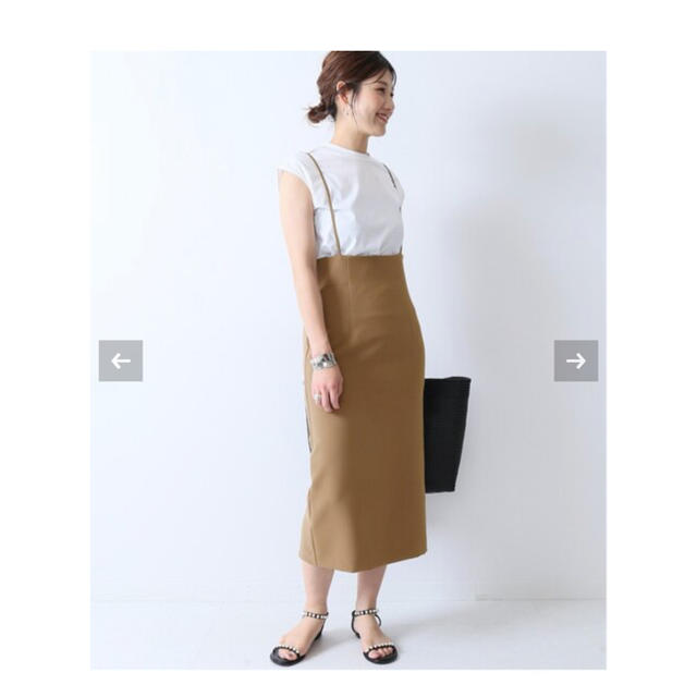 Noble(ノーブル)のノーブル  サロペットスカート レディースのスカート(ひざ丈スカート)の商品写真