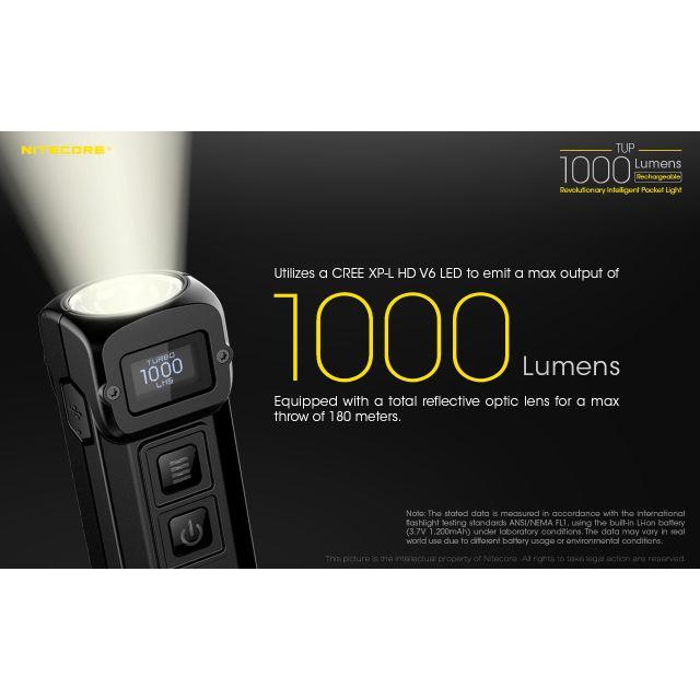 NITECORE TUP XP-L HD V6 BLACK