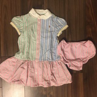 ポロラルフローレン(POLO RALPH LAUREN)のコキンちゃん様専用　　ポロ ラルフローレン 　女児シャツワンピース(ワンピース)