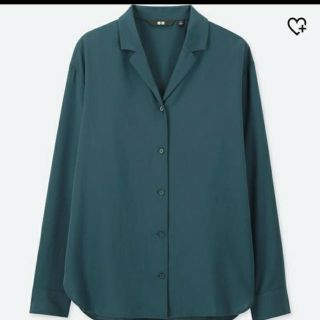 ユニクロ(UNIQLO)のシャツ 緑(シャツ/ブラウス(長袖/七分))