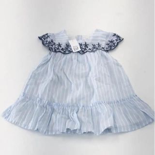 ベビーギャップ(babyGAP)の【定価半額】babyGAP♢新品♢90♢ アイレットレースワンピース(ワンピース)