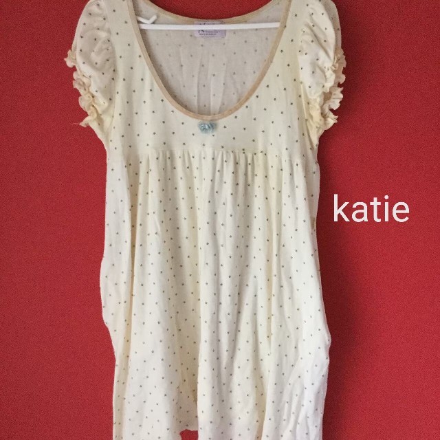 Katie(ケイティー)のkatie 訳あり丈長 カットソー レディースのトップス(カットソー(半袖/袖なし))の商品写真