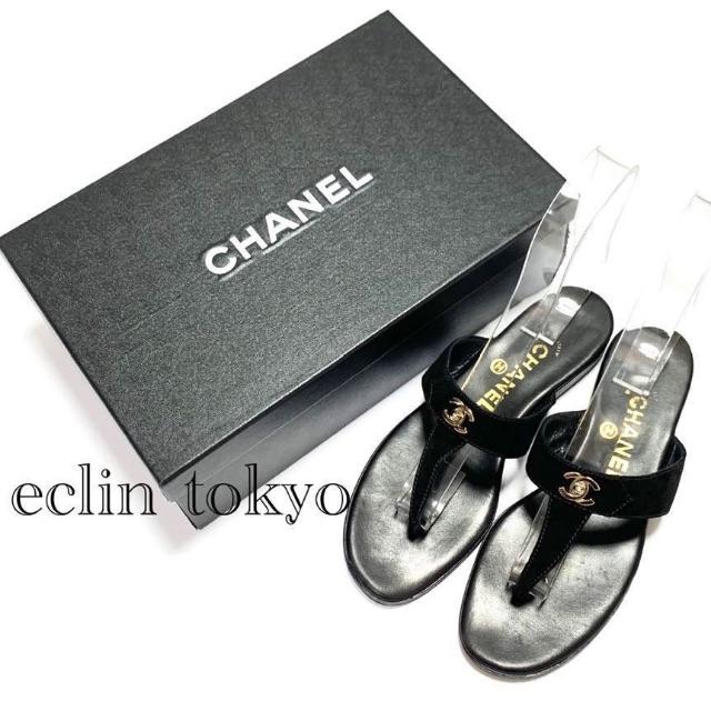 CHANEL - ビンテージ シャネル ターンロック ココマーク サンダル E1473の通販 by eclin_tokyo｜シャネルならラクマ