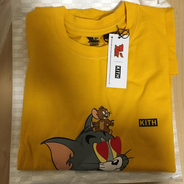 KITH X TOM & JERRY HEART TEE - YELLOW