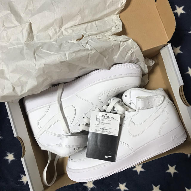 スニーカーナイキnikeエアフォース1midハイミッド新品air force124.5