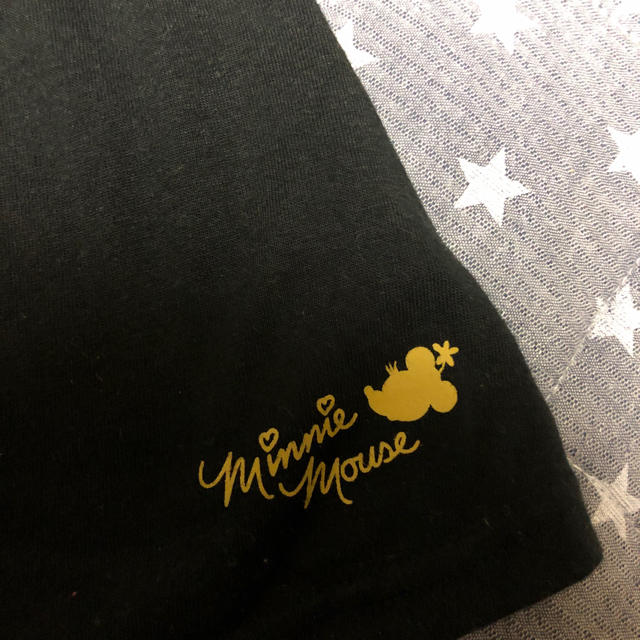 Disney(ディズニー)のディズニー ミニー 袖ヒラヒラドット チュニックTシャツワンピ95 キッズ/ベビー/マタニティのキッズ服女の子用(90cm~)(Tシャツ/カットソー)の商品写真