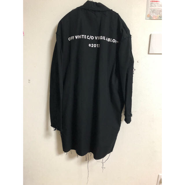 極美品 off-white 断ち切り加工 コート xs オフホワイト NIKE