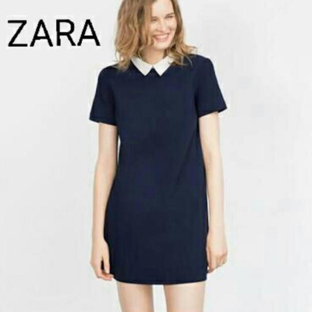 ZARA(ザラ)のzara 襟付きワンピース レディースのワンピース(ミニワンピース)の商品写真