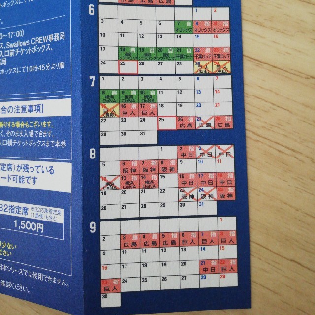 東京ヤクルトスワローズ(トウキョウヤクルトスワローズ)のヤクルトスワローズ　神宮外野引換券2枚セット チケットのスポーツ(野球)の商品写真