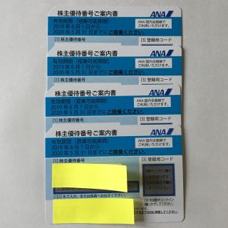 エーエヌエー(ゼンニッポンクウユ)(ANA(全日本空輸))のANA (全日空) 株主優待 株主割引券(4枚)(その他)