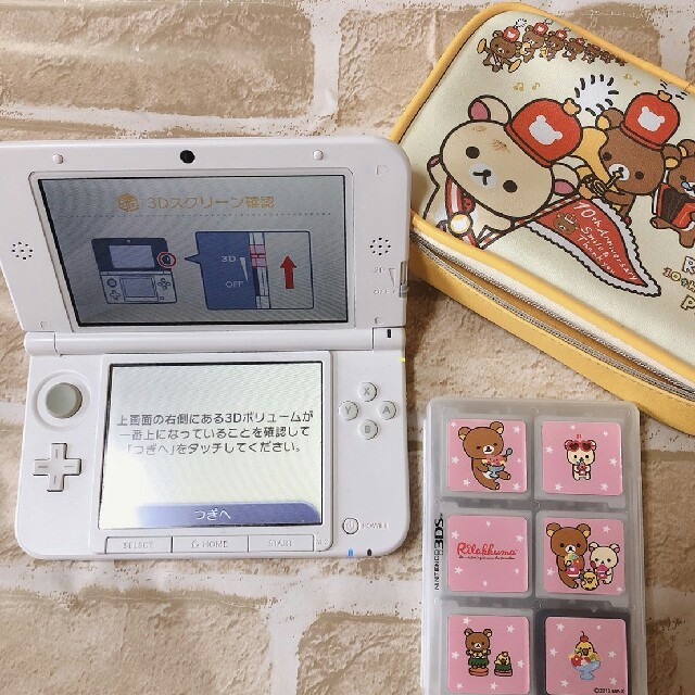 【値下げ中】3ds LL ピンク 本体＋リラックマおまけ