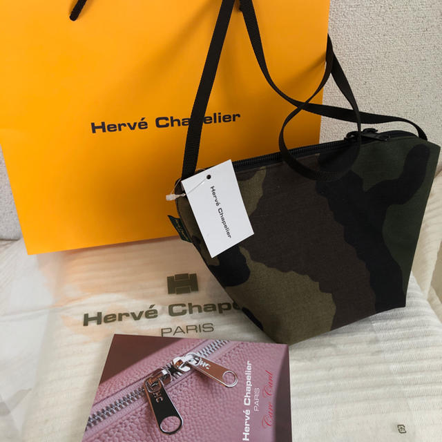 Herve Chapelier(エルベシャプリエ)の★新品★タグ付き★エルベシャプリエ カモフラ 迷彩  ユナイテッドアローズ レディースのバッグ(ショルダーバッグ)の商品写真