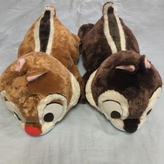 チップ と デール 赤いほっぺ ギガジャンボ寝そべりぬいぐるみ