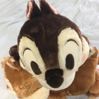 チップ と デール 赤いほっぺ ギガジャンボ寝そべりぬいぐるみ