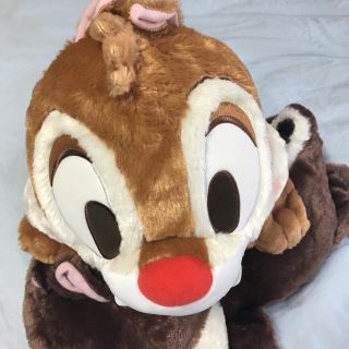 チップ と デール 赤いほっぺ ギガジャンボ寝そべりぬいぐるみ