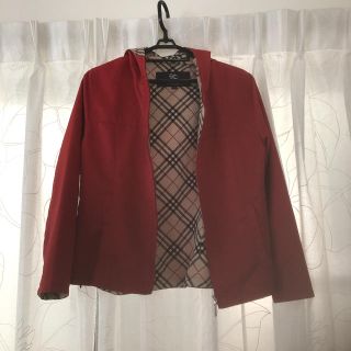 バーバリー(BURBERRY)のバーバリー パーカー ブルゾン ジャンバー 赤 140(ジャケット/上着)