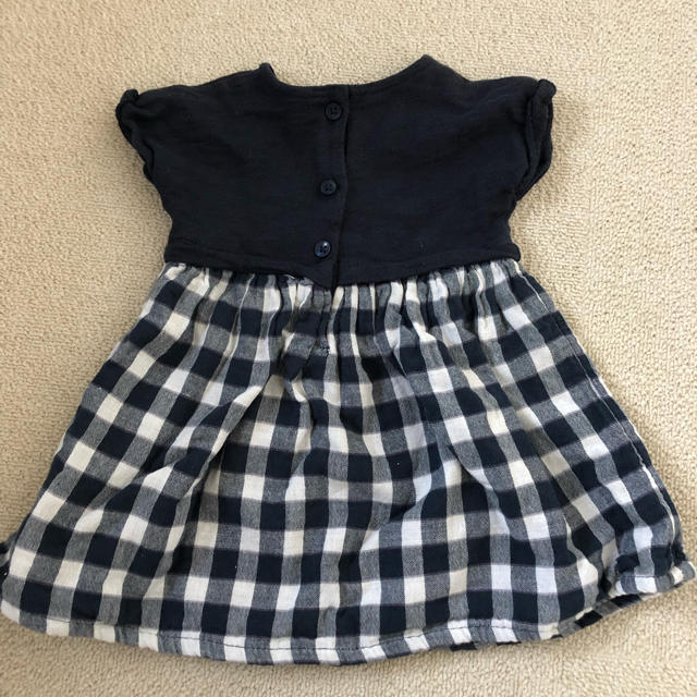 NEXT(ネクスト)のnext☆baby ギンガムチェックワンピース 70センチ キッズ/ベビー/マタニティのベビー服(~85cm)(ワンピース)の商品写真