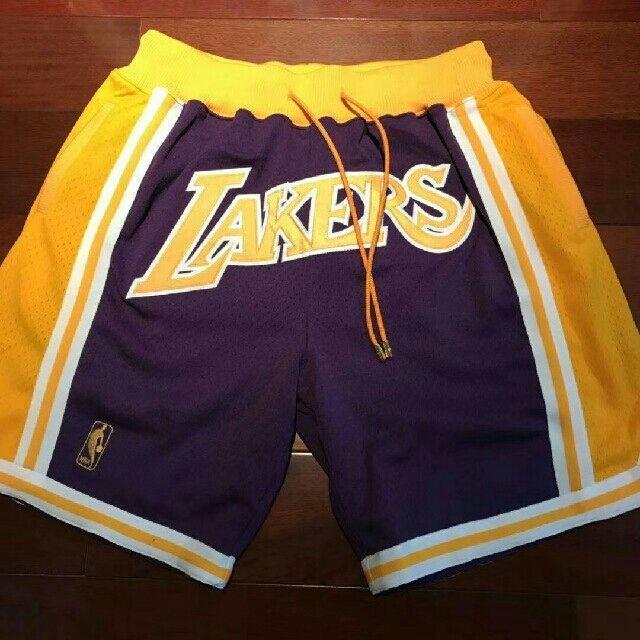 just don los angeles lakers short nbaパンツ写真通りサイズ