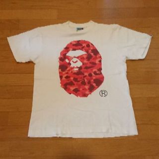 アベイシングエイプ(A BATHING APE)のA BATHING APE Tシャツ レッドカモ MAD FACE(Tシャツ/カットソー(半袖/袖なし))