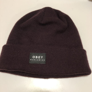 オベイ(OBEY)のOBEY ニット帽 ニットキャップとローリーズファームの帽子(ニット帽/ビーニー)