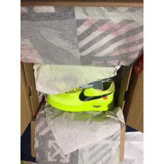 ナイキ(NIKE)の国内正規品の air force 1 off white volt 26 cm(スニーカー)