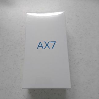 アンドロイド(ANDROID)のOPPO AX7 未開封 新品(スマートフォン本体)