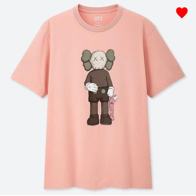 UNIQLO(ユニクロ)のUNIQLOカウズ UT ピンク メンズM メンズのトップス(Tシャツ/カットソー(半袖/袖なし))の商品写真