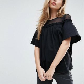 エイソス(asos)のasos シースルカットソー 新品送料込(Tシャツ(半袖/袖なし))