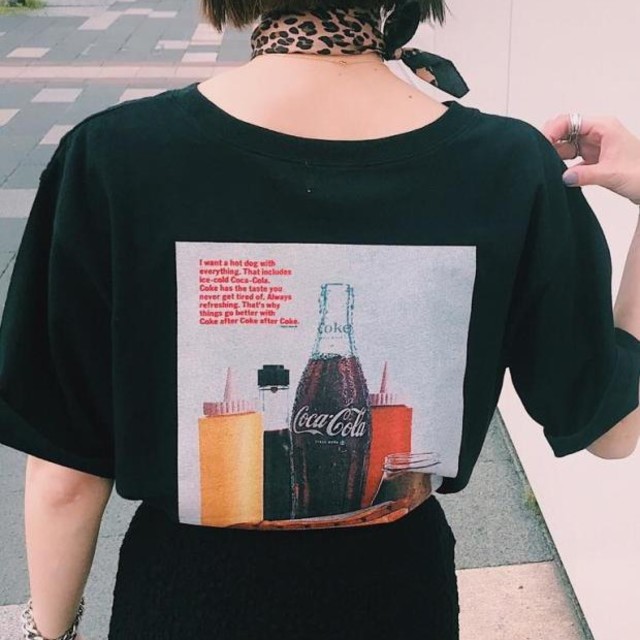 moussy(マウジー)のMOUSSY　「Coca-Cola」 Big Tシャツ レディースのトップス(Tシャツ(半袖/袖なし))の商品写真